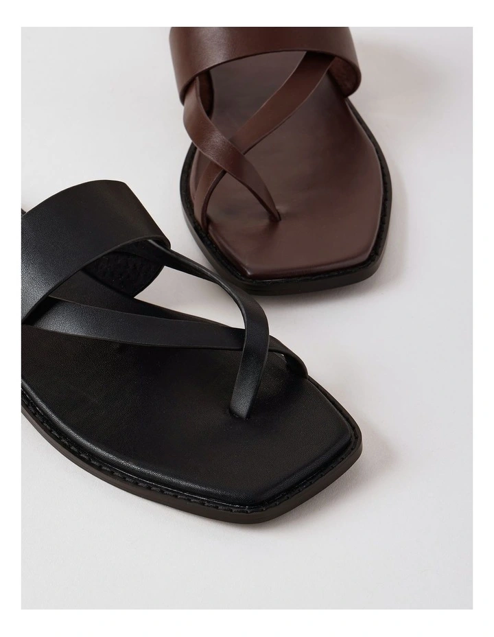 Teegan Sandal in Black Leather image 7