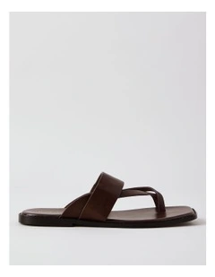 Teegan Sandal in Chocolate Leather