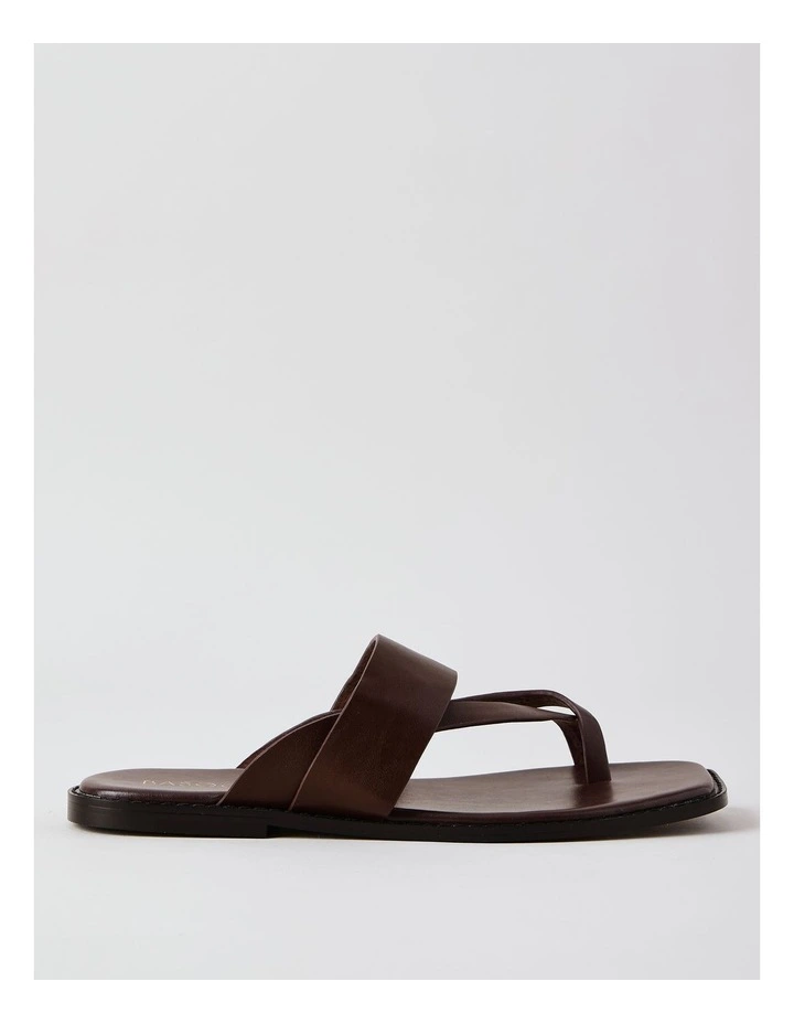 Teegan Sandal in Chocolate Leather image 1