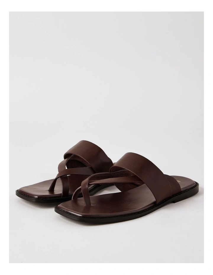 Teegan Sandal in Chocolate Leather image 3