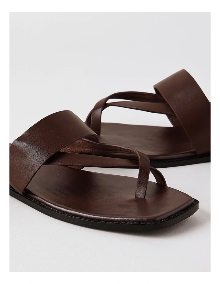 Teegan Sandal in Chocolate Leather image 6