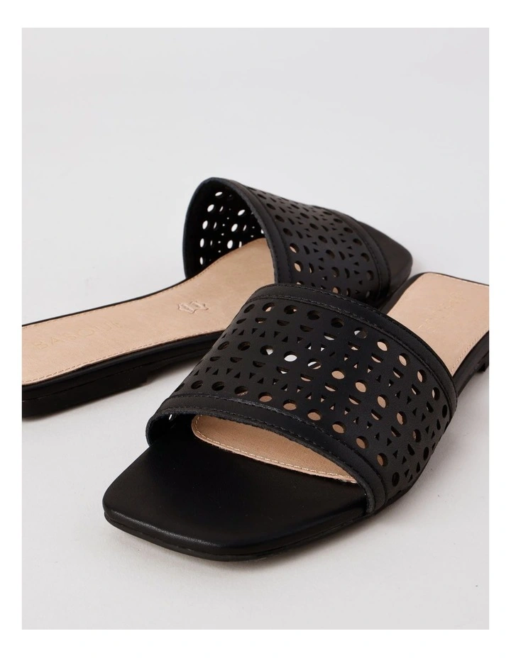 Amara Sandal in Black Leather image 4