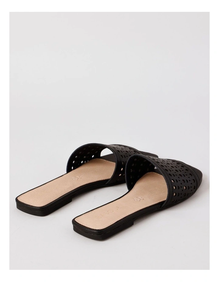 Amara Sandal in Black Leather image 5