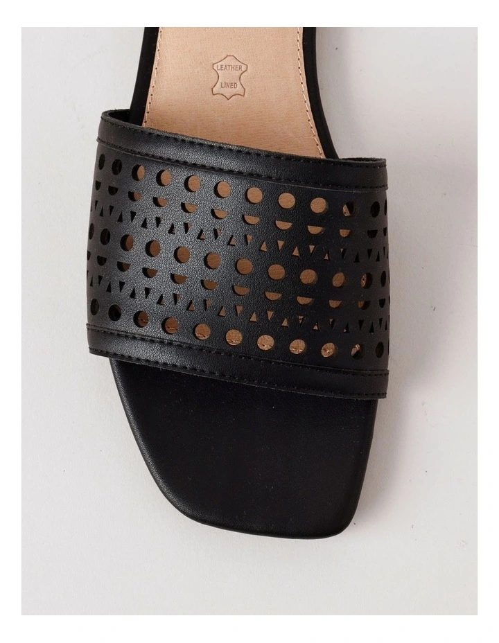 Amara Sandal in Black Leather image 6
