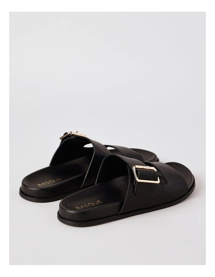 Nikki Sandal in Black Leather image 4