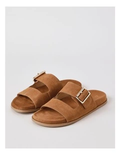 Nikki Sandal in Tan Suede