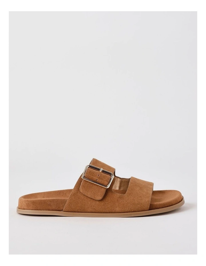 Nikki Sandal in Tan Suede image 3