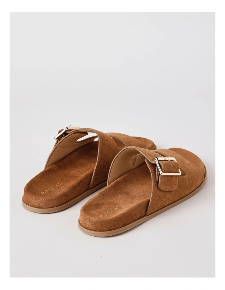 Nikki Sandal in Tan Suede image 4