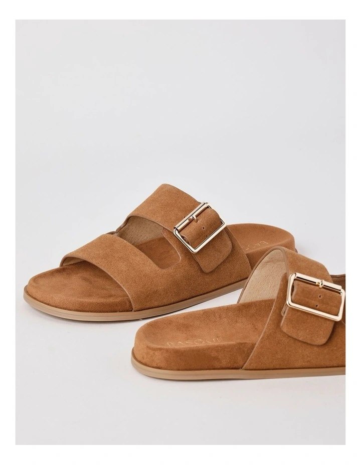 Nikki Sandal in Tan Suede image 5