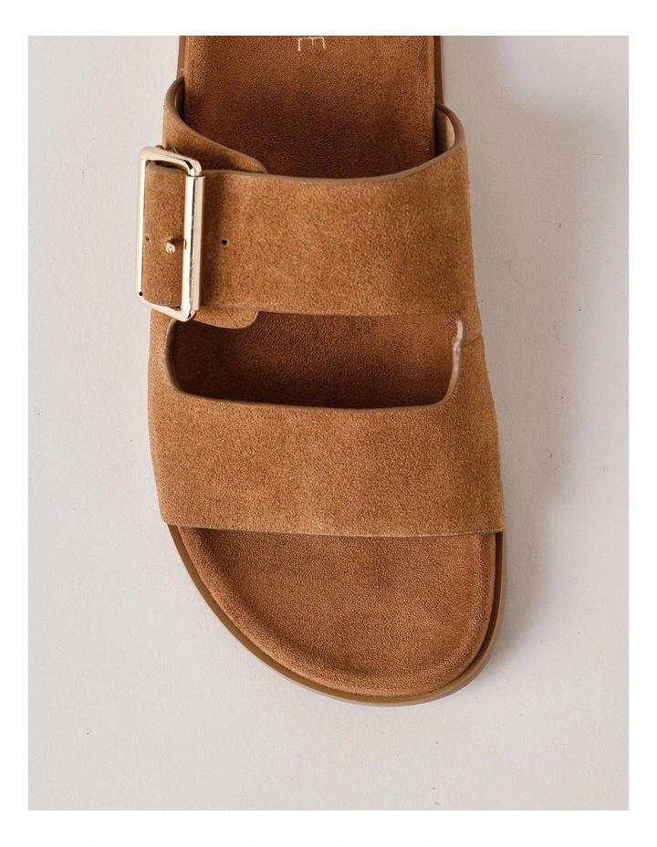 Nikki Sandal in Tan Suede image 7