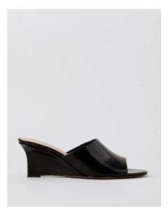 Avery Sandal in Black Smooth