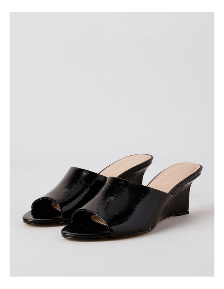 Avery Sandal in Black Smooth image 3