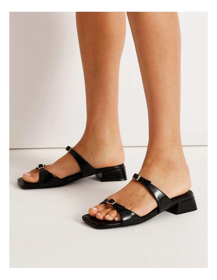 Claudia Sandal in Black Leather image 2