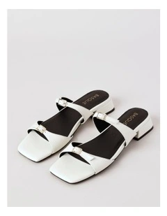 Claudia Sandal in Chalk Leather