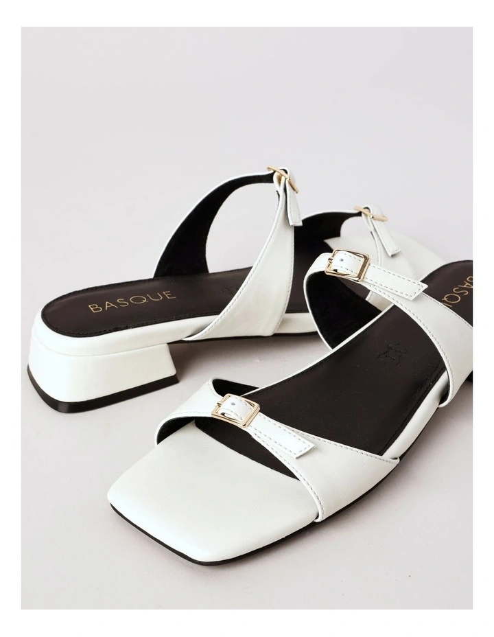 Claudia Sandal in Chalk Leather image 3