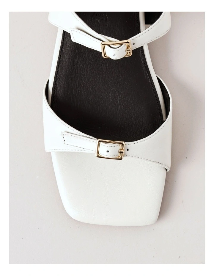 Claudia Sandal in Chalk Leather image 4