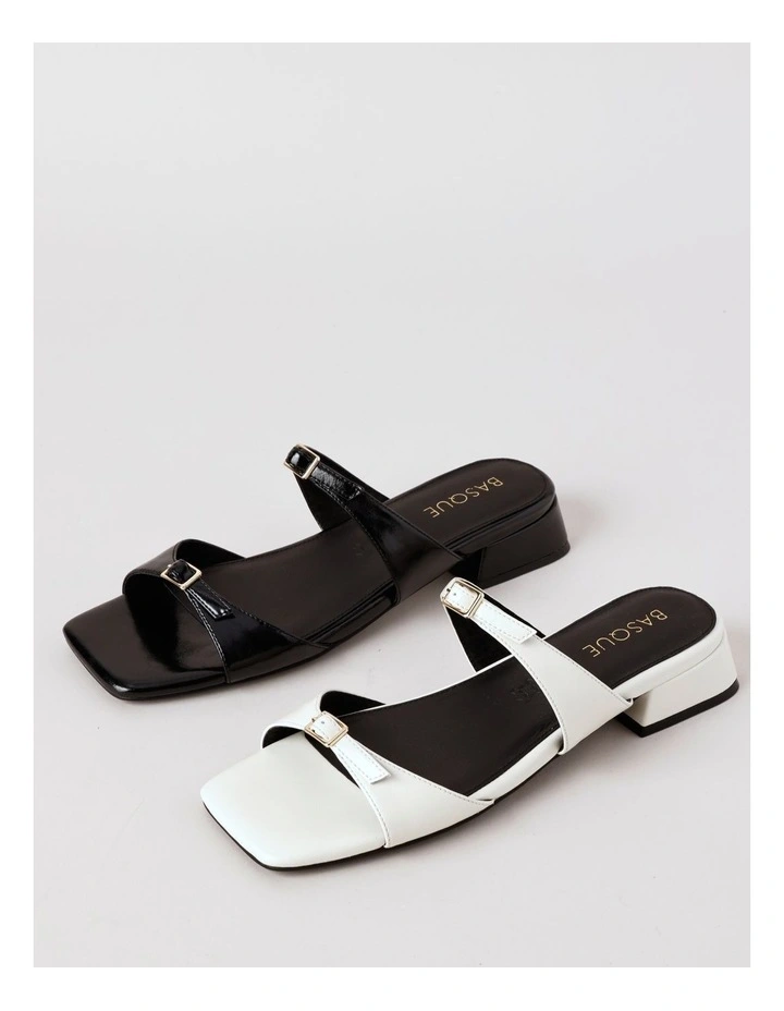 Claudia Sandal in Chalk Leather image 7