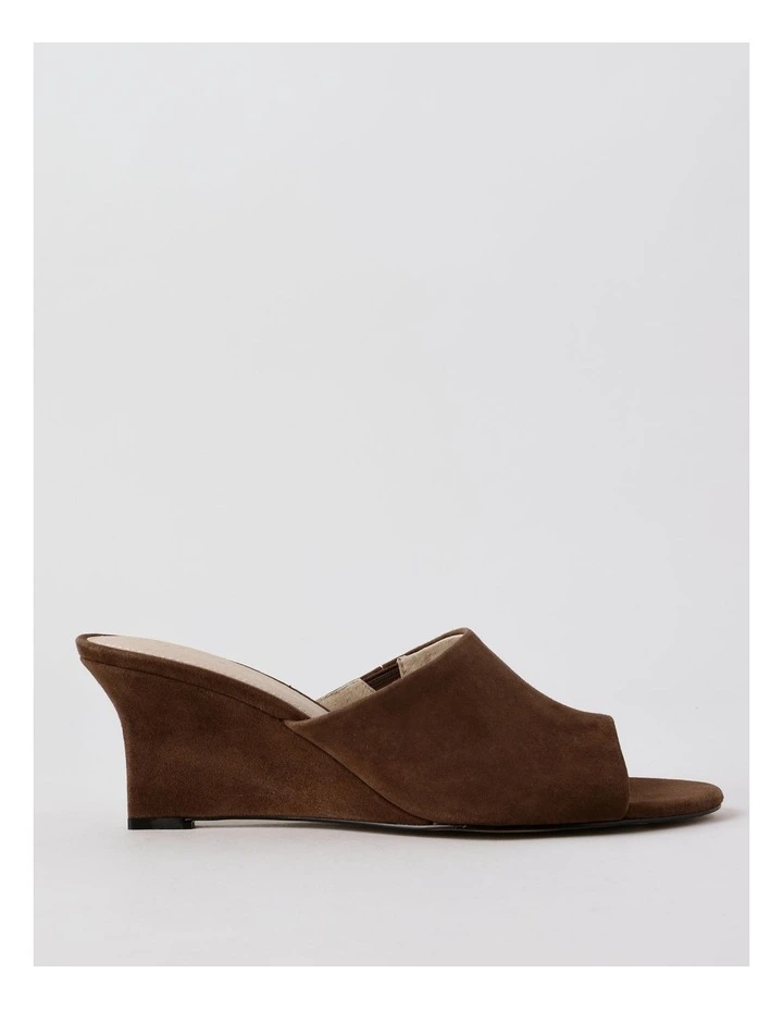 Avery Sandal in Chocolate Suede image 1