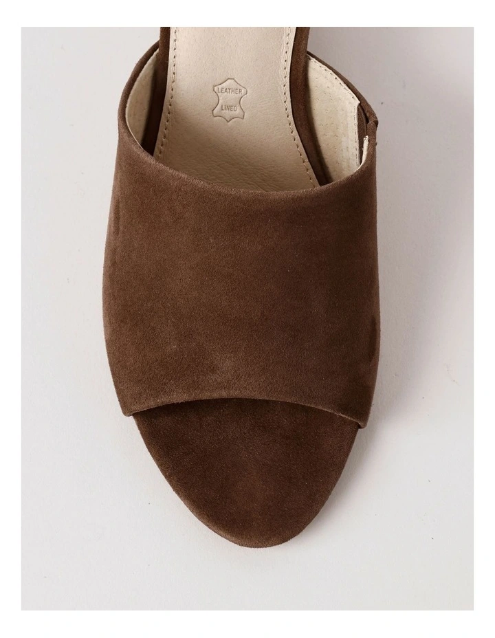 Avery Sandal in Chocolate Suede image 6