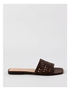 Amara Sandal in Chocolate Leather