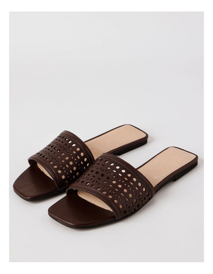 Amara Sandal in Chocolate Leather image 3