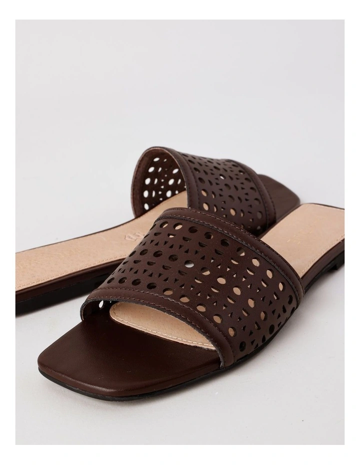 Amara Sandal in Chocolate Leather image 4