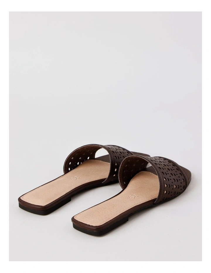 Amara Sandal in Chocolate Leather image 5