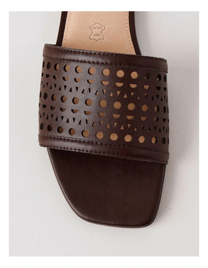 Amara Sandal in Chocolate Leather image 6