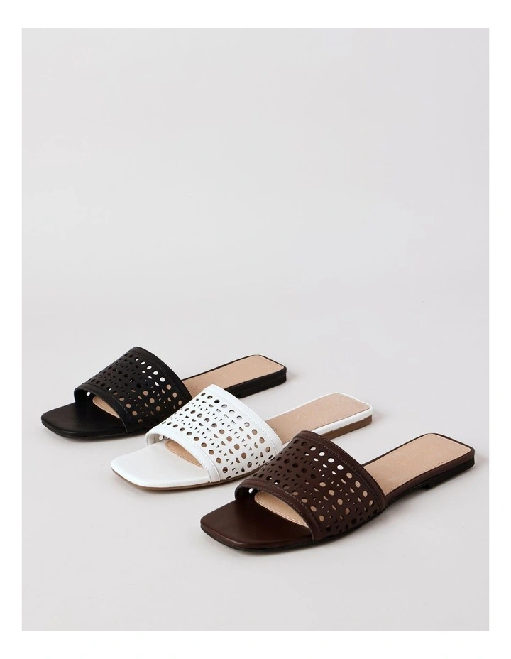 Amara Sandal in Chocolate Leather image 7