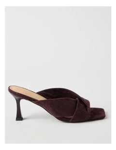 Tiffany Sandal in Black Suede