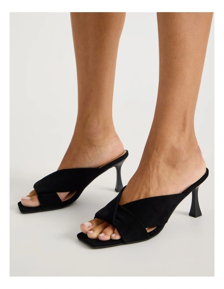 Tiffany Sandal in Black Suede image 2
