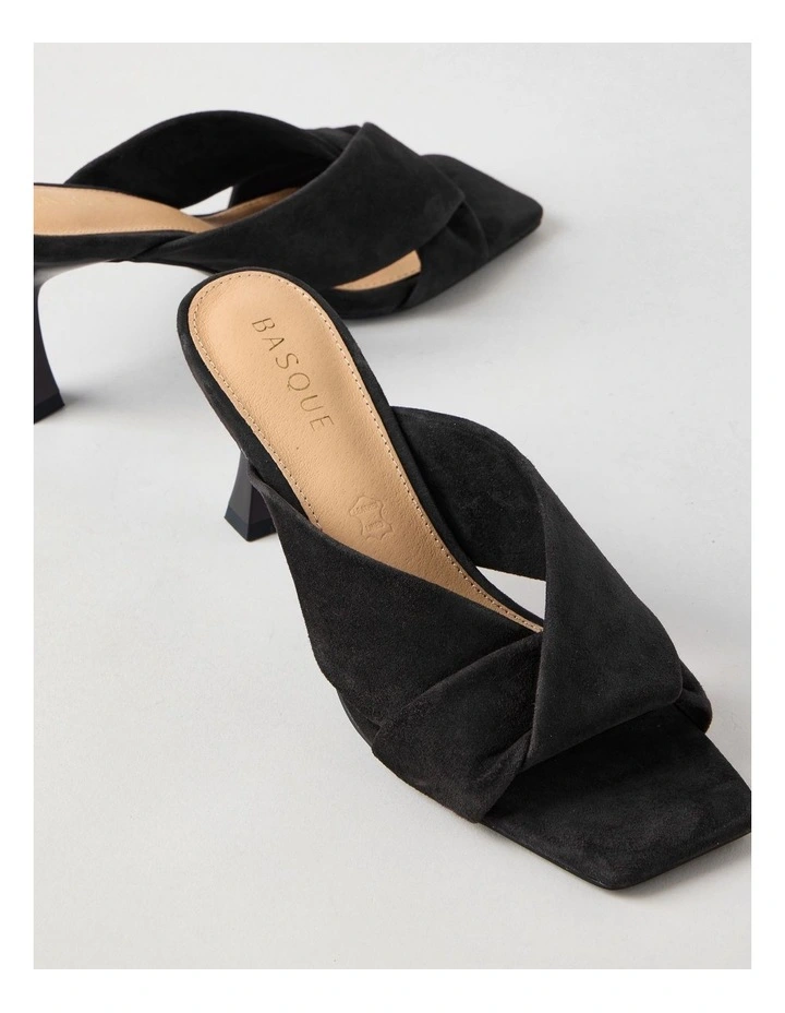 Tiffany Sandal in Black Suede image 4