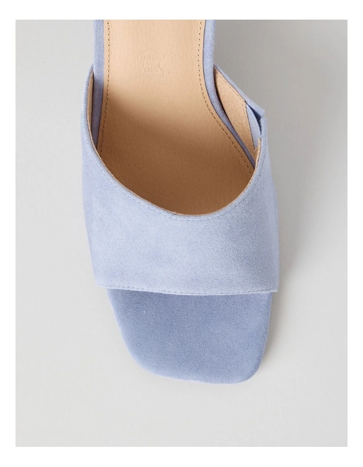 Lottie Sandal in Blue Suede image 6