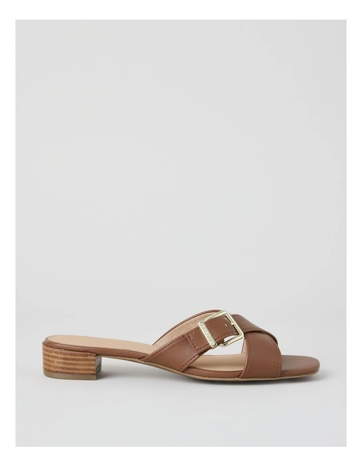 Meredith Sandal in Dark Tan image 1