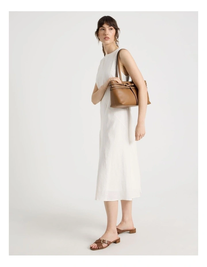 Meredith Sandal in Dark Tan image 2