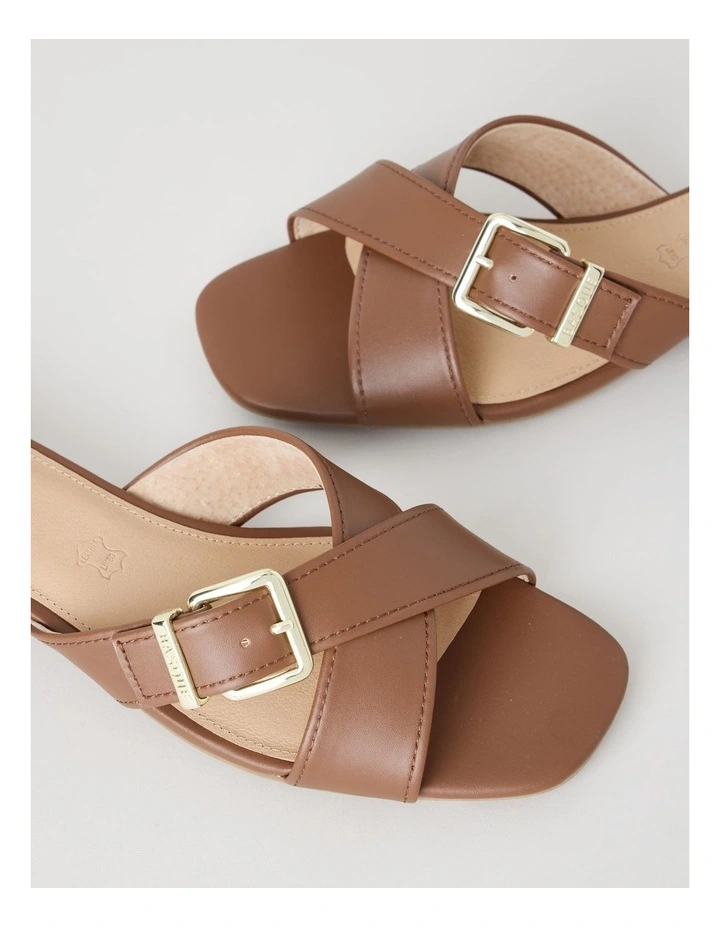 Meredith Sandal in Dark Tan image 3