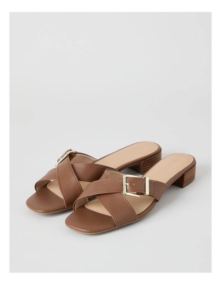 Meredith Sandal in Dark Tan image 4