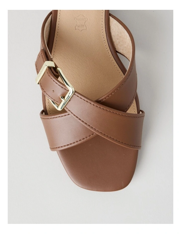 Meredith Sandal in Dark Tan image 6