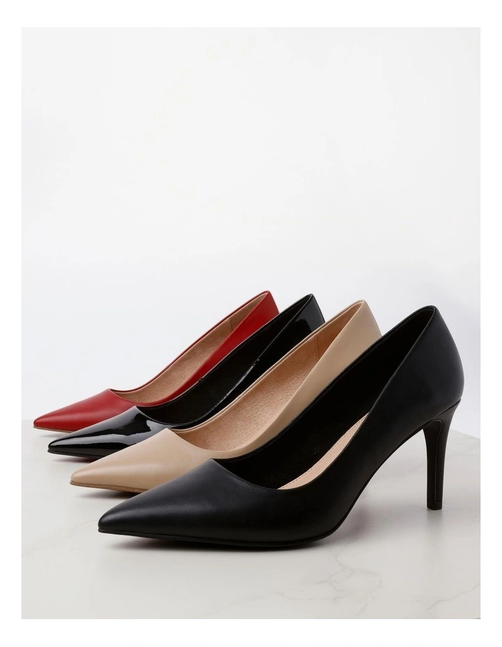 Tina Heeled Shoe in Black Smooth image 3