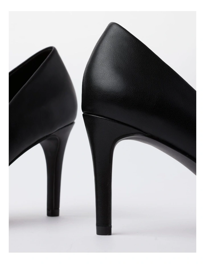 Tina Heeled Shoe in Black Smooth image 5