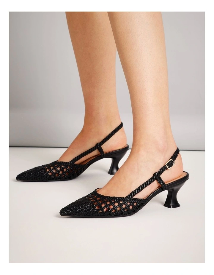 Claire Heeled Shoes in Black image 2