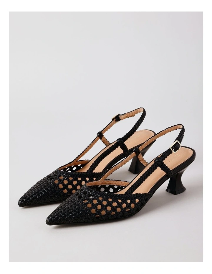 Claire Heeled Shoes in Black image 3