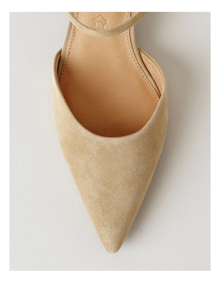 Kristen Heeled Shoe in Camel Suede image 5