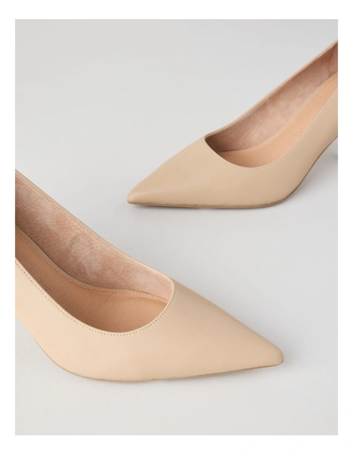 Victoria Heeled Shoes in Nude image 2
