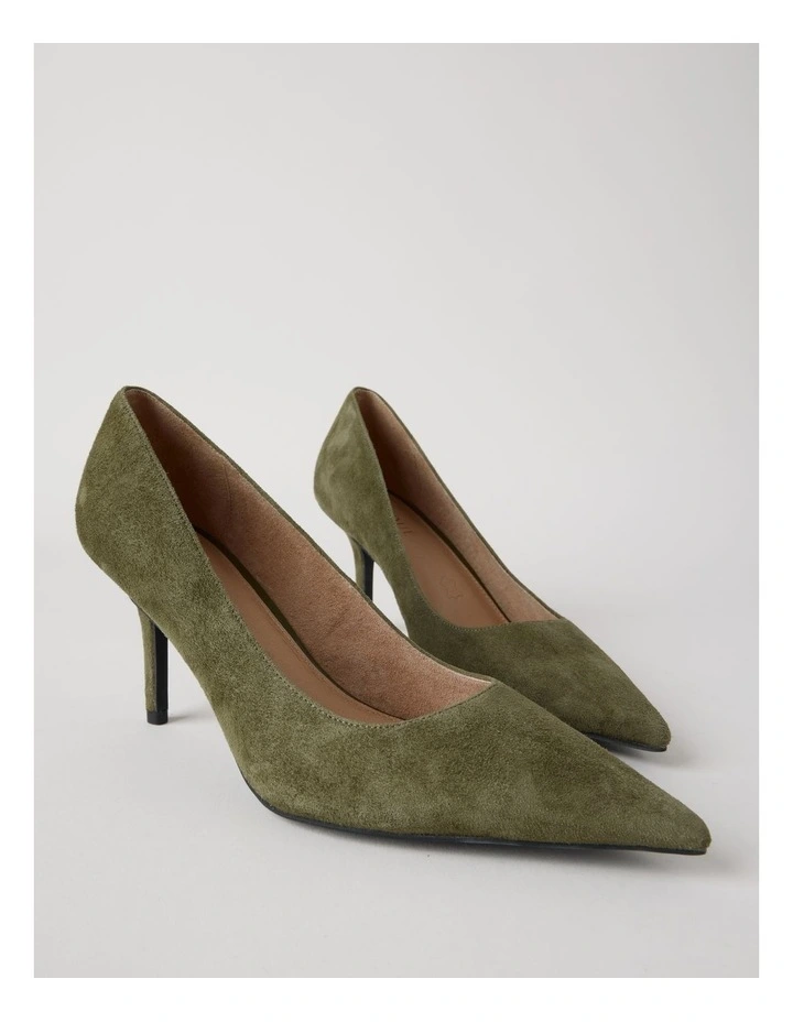 Victoria Heeled Shoes in Green image 4