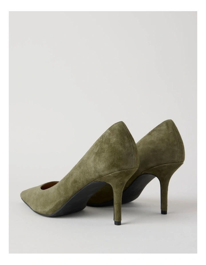 Victoria Heeled Shoes in Green image 6