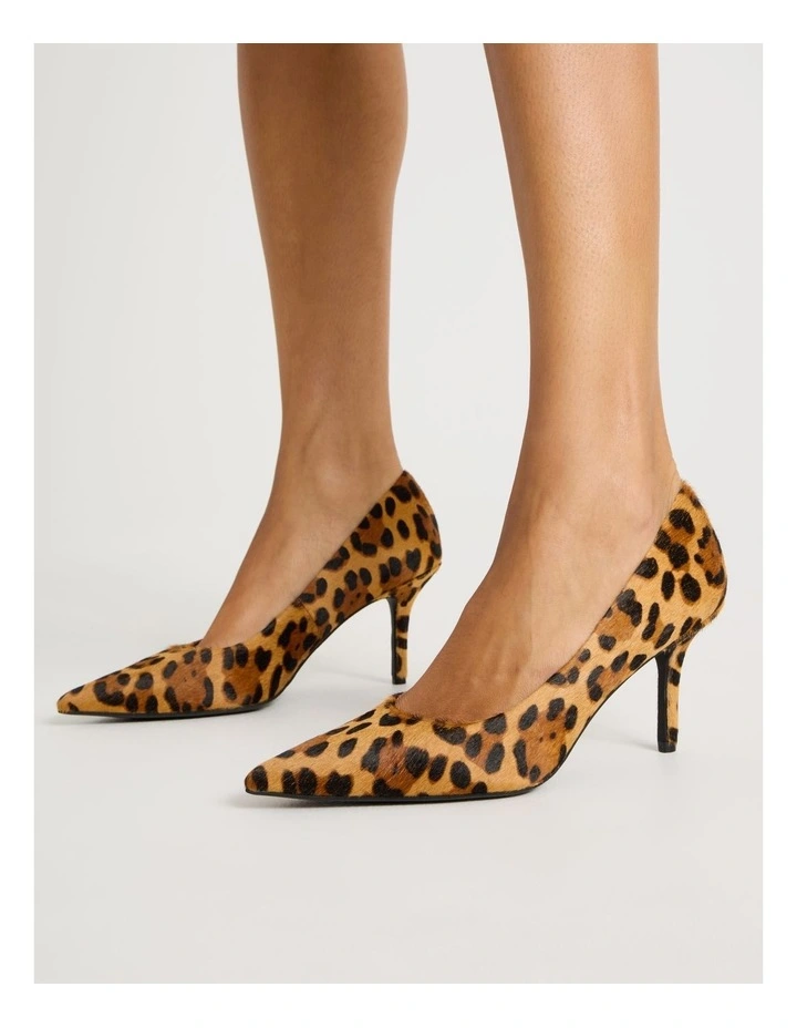 Victoria Heeled Shoes in Leopard image 2