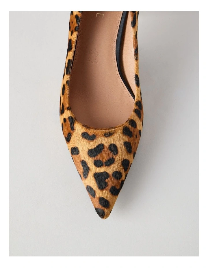 Victoria Heeled Shoes in Leopard image 5
