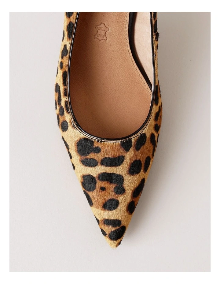 Victoria Heeled Shoes in Leopard image 7