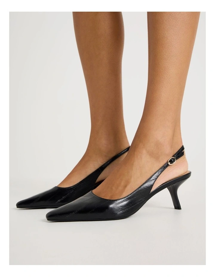 Stephanie Heeled Shoes in Black image 2